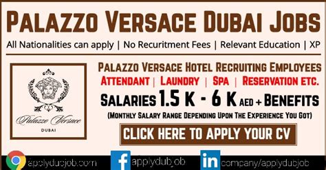 palazzo versace dubai careers|More.